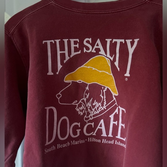 Salty dog crop raw edge sweatshirt size small - Picture 2 of 6